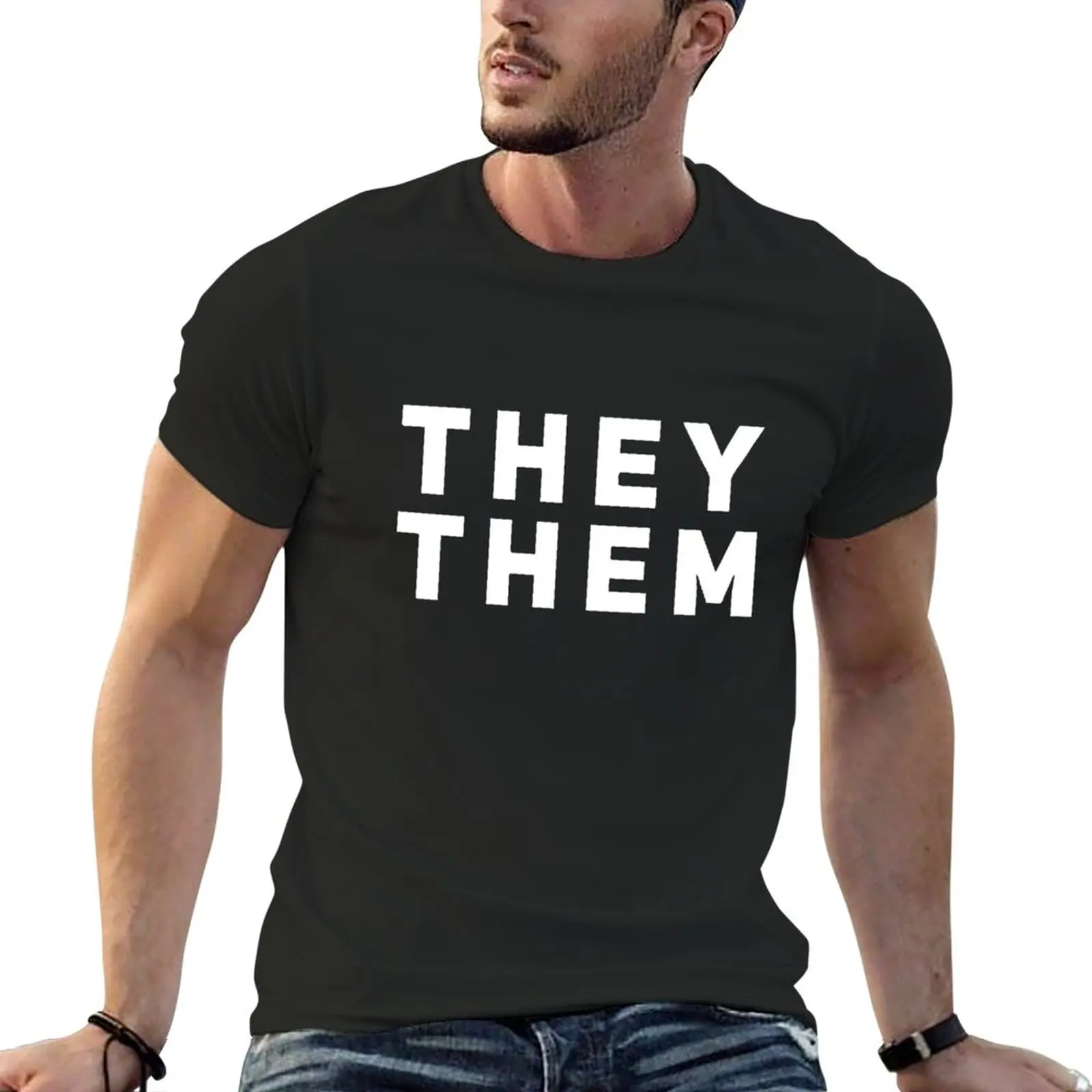 

They Them Pronouns T-Shirt sweat shirt customized t shirts mens t shirts