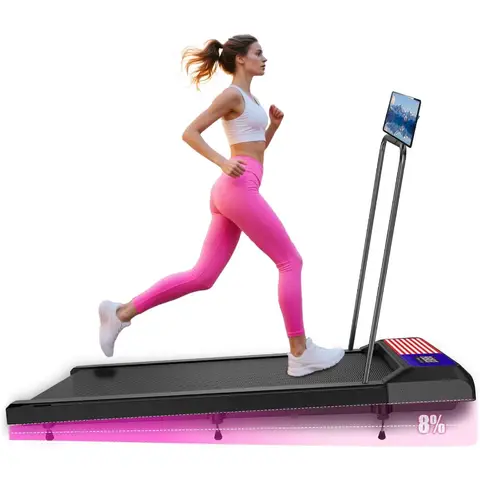 3 in 1 Mini Walking Machine with Incline Pad and Handle Bar for Home Use 2.5HP Low Noise Treadmill with Remote Control Compact