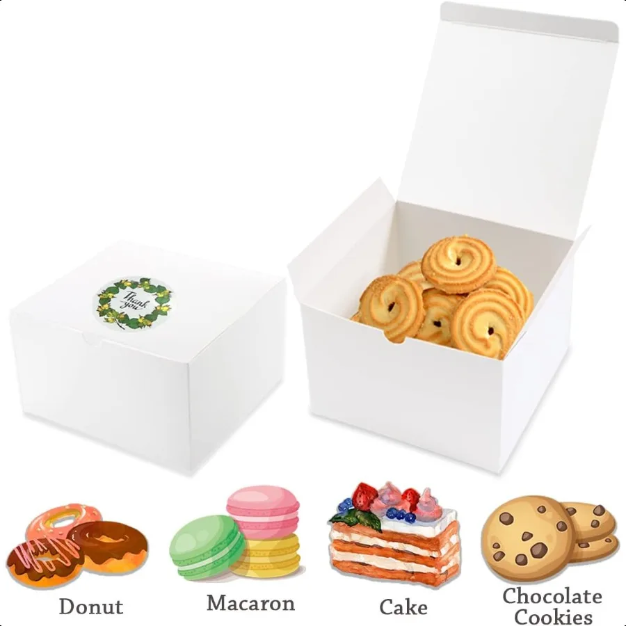 White Gift Boxes 20 Pack 5x5x5 inch Small Gift Boxes with Lids for Party Gift Boxes Ornament Boxes Christmas Gift Boxes Wedding