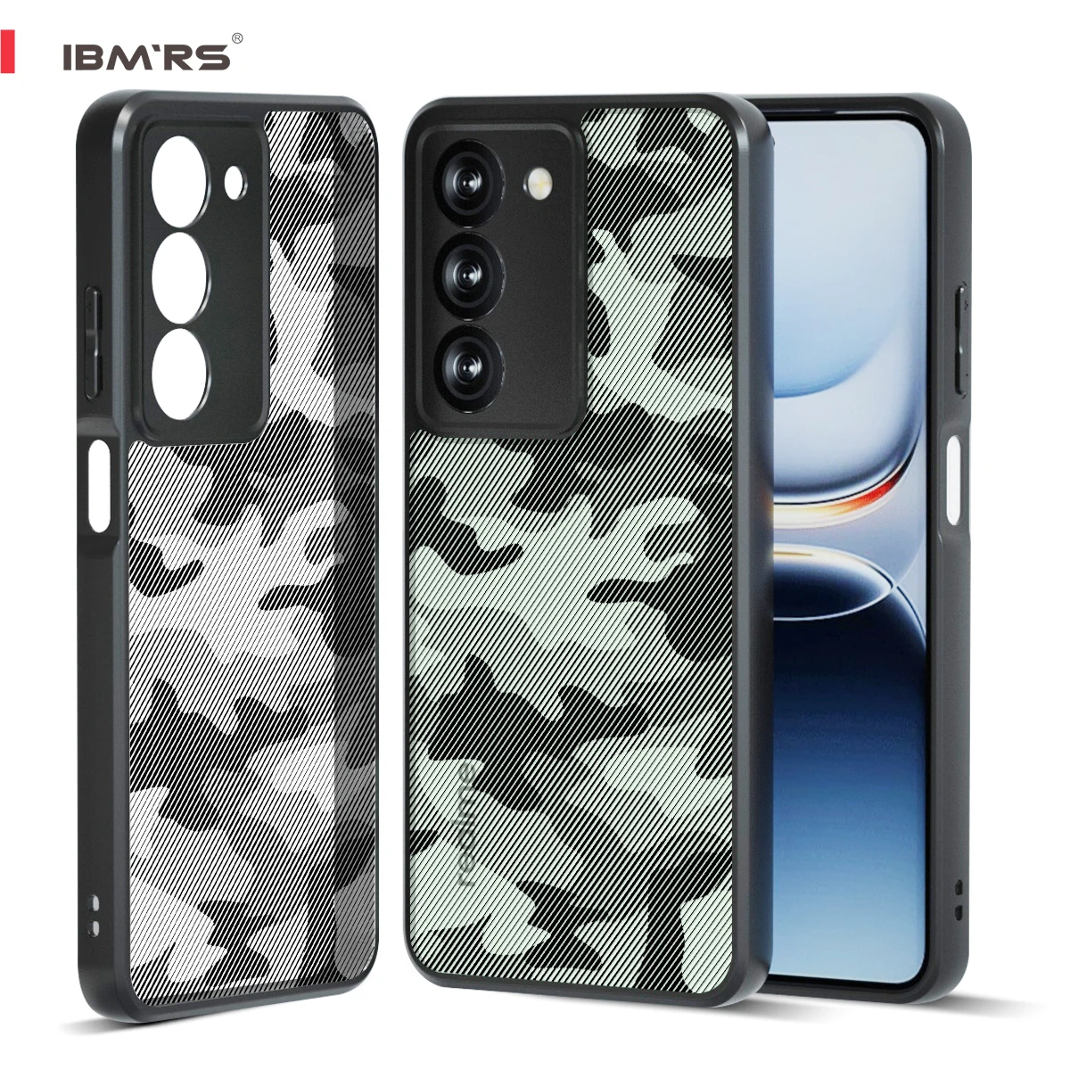 

for realme C75/V60 Pro/C75X/P3X/14x Camo Case PC+TPU Shockproof Armor Military Pattern Protective Shell