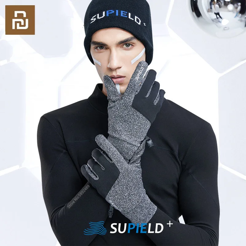 Xiaomi Supield Aerogel Cold-proof Warm Gloves Touch Screen Outdoor Cycling Gloves Windproof Motorcycle Gloves For Winter Autumn