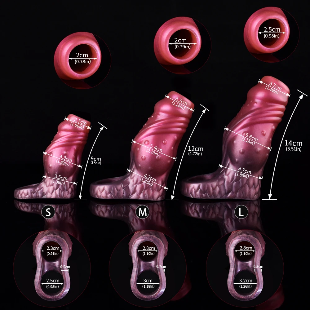 NUUN Big Animal Knot Penis Sleeve Dick Girth Extension Male Cock Extender&Enlargement Sex Lasting Toy for Men Women capa peniana