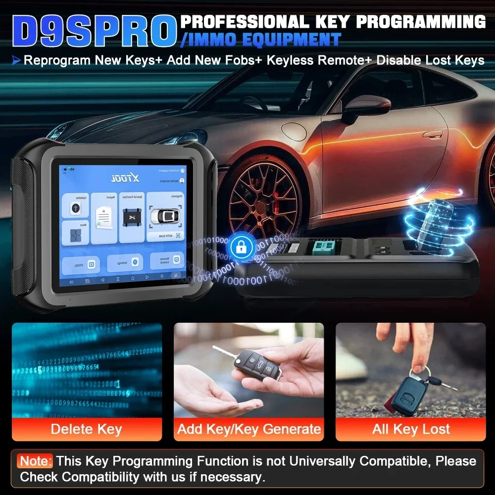 Herramienta de diagnóstico XTOOL D9SPRO WIFI, mapeo de topología, codificación y programación ECU, escáner automotriz, protocolo CANFD DOIP, VAG