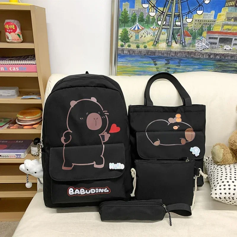 Nylon Cartoon Pattern Composite Bag Zipper High Capacity Commuting Casual Computer Bag 2025 Popular and Best-selling Backpack