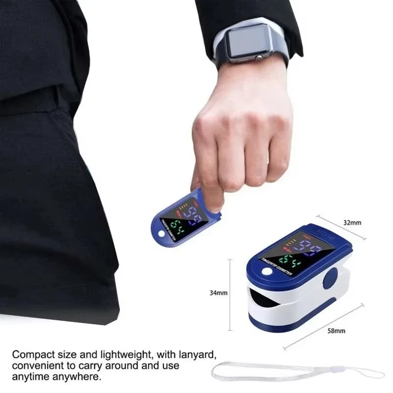 Finger Clip Oximeter Home Use Led Oximeter Home Use Meter Portable Visual Finger Clip Oximeter Saturation Mete