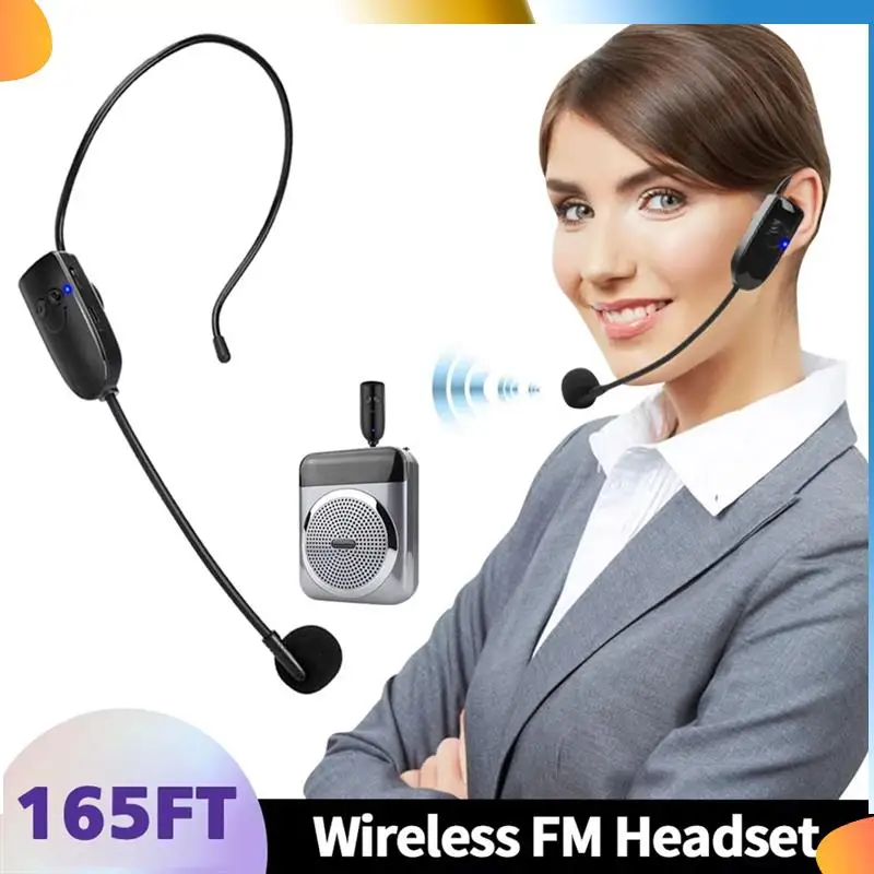 B48A 2 In1 Wireless Microphone Headset Transmitter Wireless Headset And Handheld Noise Reduction Mic For Voice Amplifier