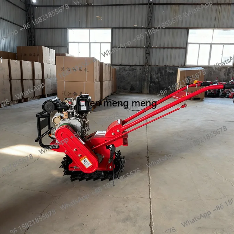 

173 Air Cooled Model Mini Tiller 7HP Die sel Mini Tiller Cultivator Farm Mini Cultivating Machine Source Factory