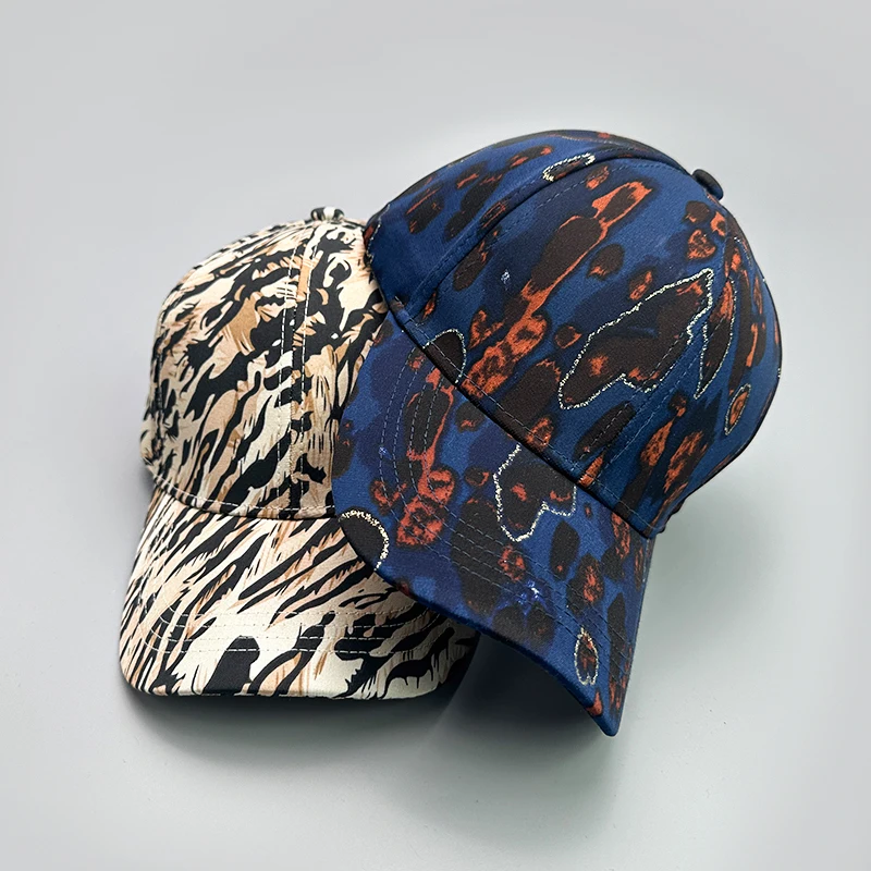 Graffiti Leopard Stripe Print Baseball Hats New Unisex Personal Outdoor Breathable Sunshade Versatile Fashion ins Snapback Caps