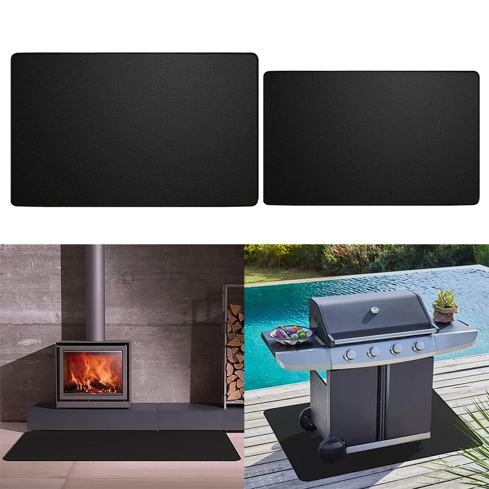 BBQ Grill Mats High Temperature Fireproof Mats Outdoor Floor Mats Terrace Lawn Flame Retardant Mats BBQ Accessories