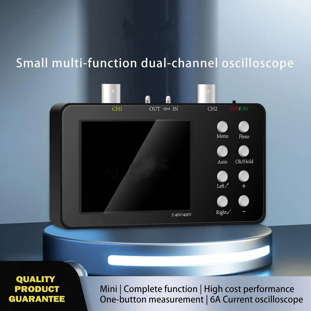 

Digital Oscilloscope With 10MHz Bandwidth, Dual-Channel Oscilloscope Signal Generator, Dual-Channel Digital Oscilloscope Tools