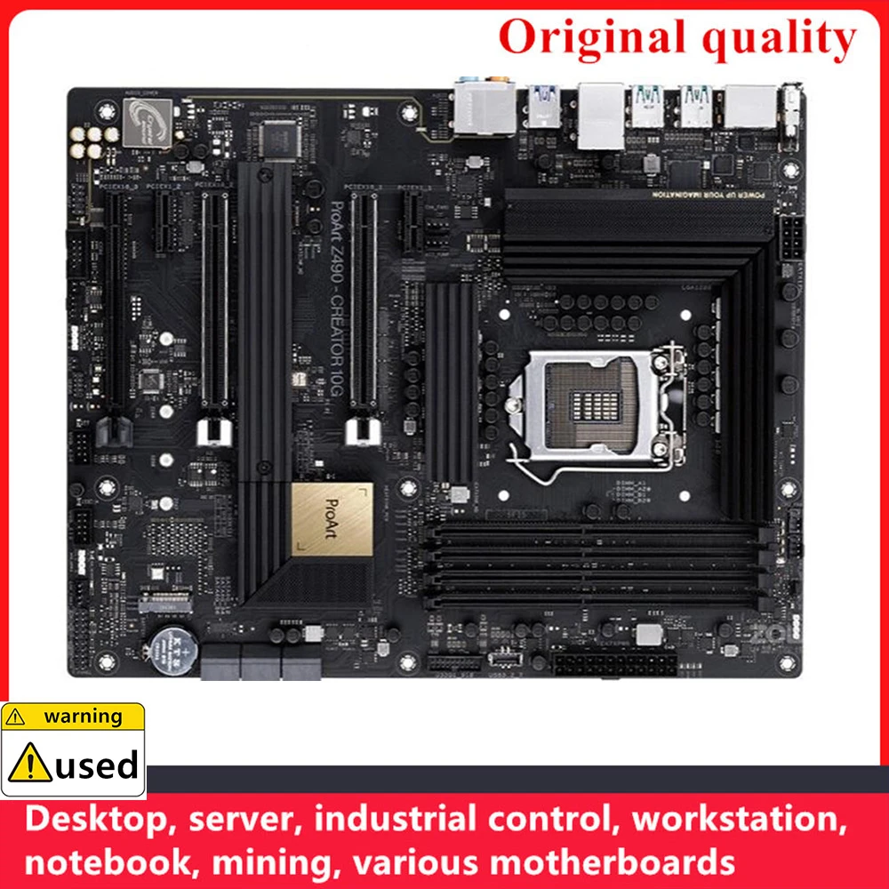 For ProArt Z490-Creator 10G Motherboards LGA 1200 DDR4 128GB ATX Intel Z490 Overclocking Desktop Mainboard M.2 NVME III USB3.0