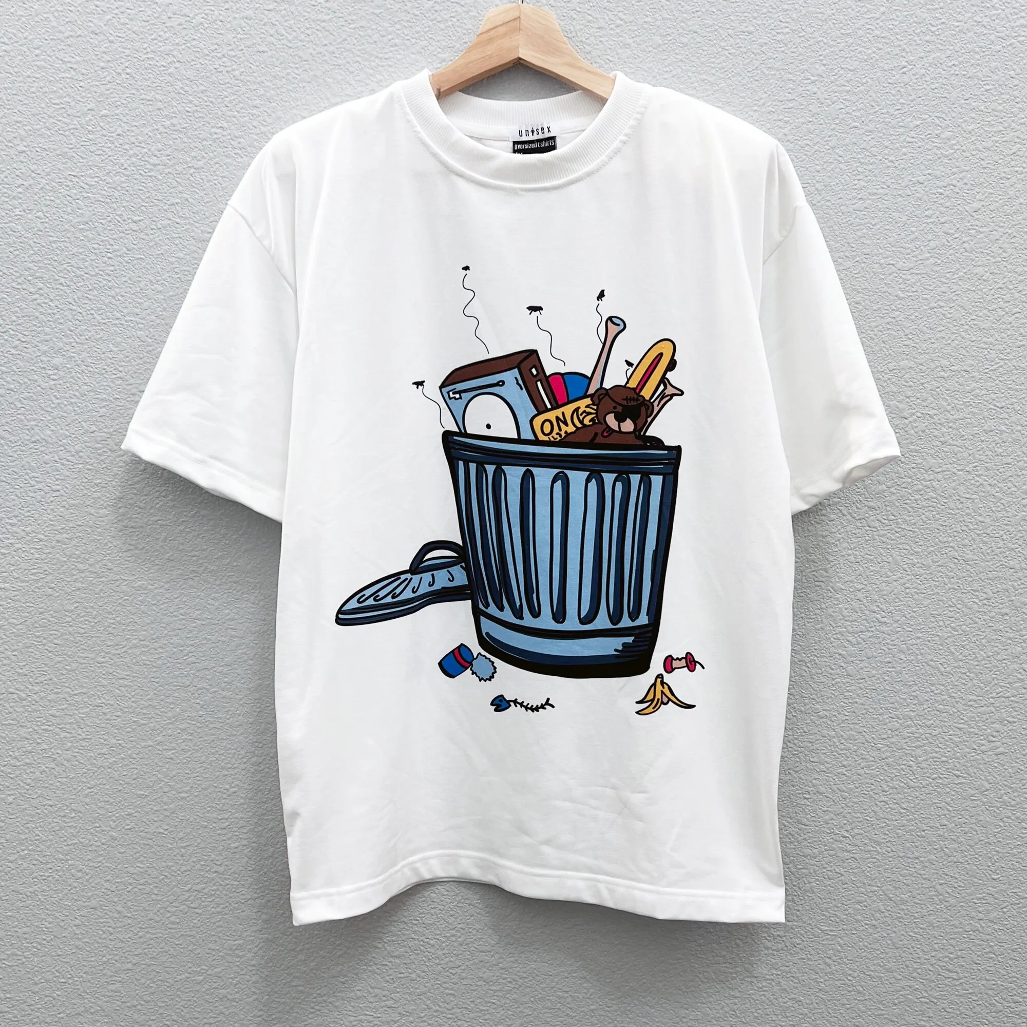 Trash Can T Shirt Colorful Abstract Art Drawing Comfort Colors Aesthetic Trendy