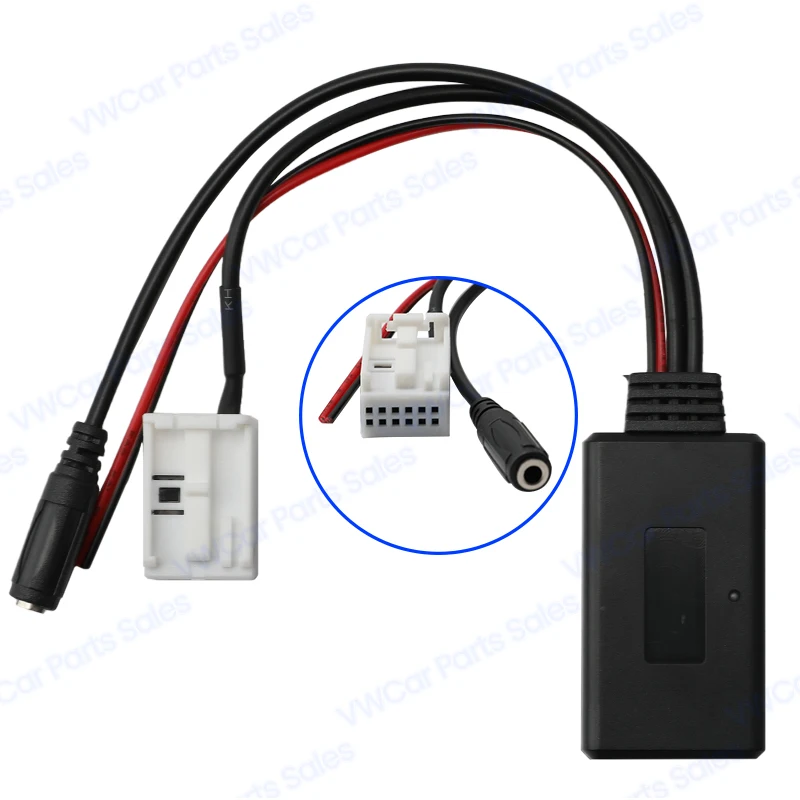 Pour BMW E60 E63 E64 E61 Voiture Bluetooth 5.0 Tech Audio AUX-IN Mini Navi Radio Stéréo m.com x Câble Adaptateur Audio Sans Fil 12 Broches