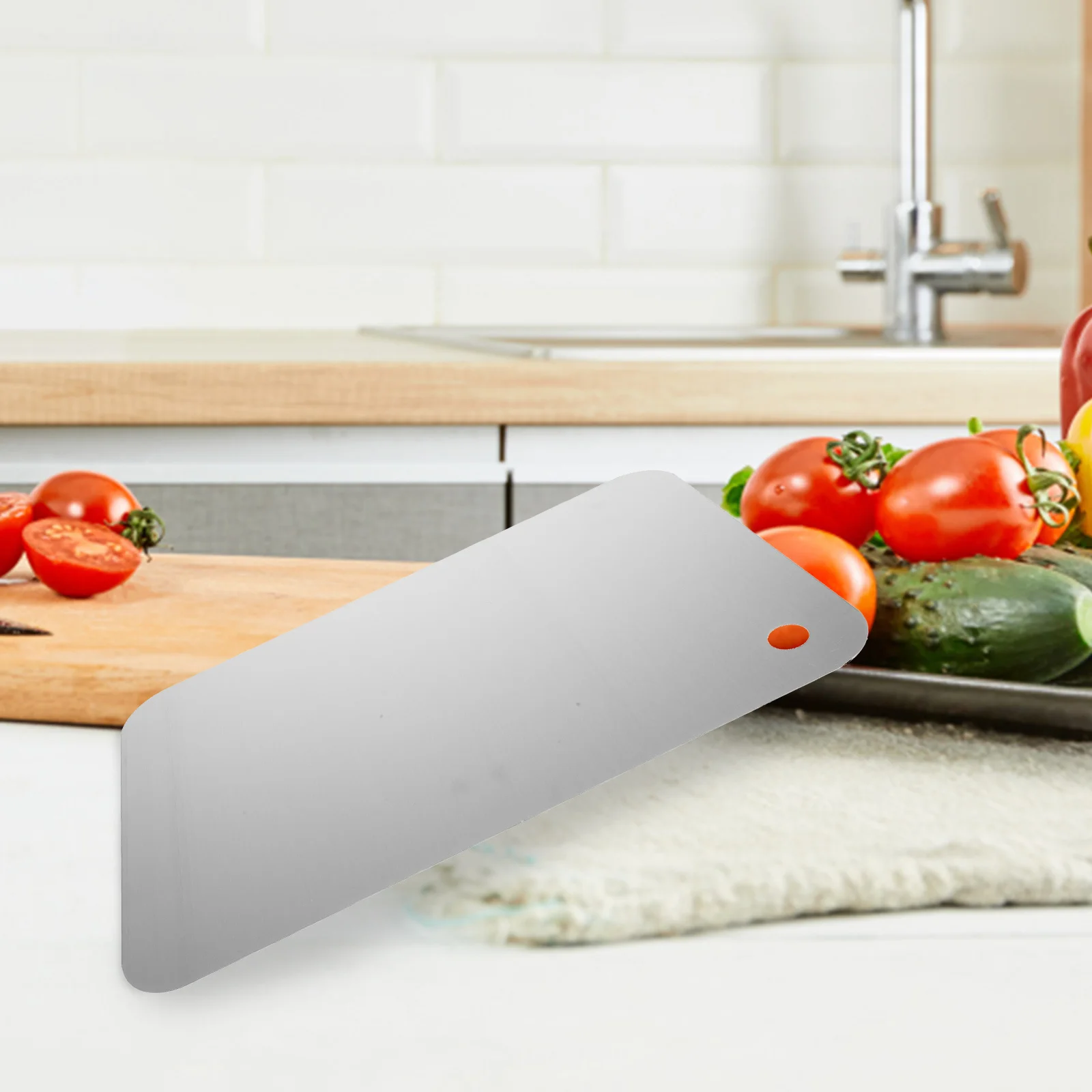 

Stainless Steel Kitchen Cutting Board Dishwasher Safe Non-Slip Metal Cutting Mat for Home Cooking Meat Vegetable Fruit