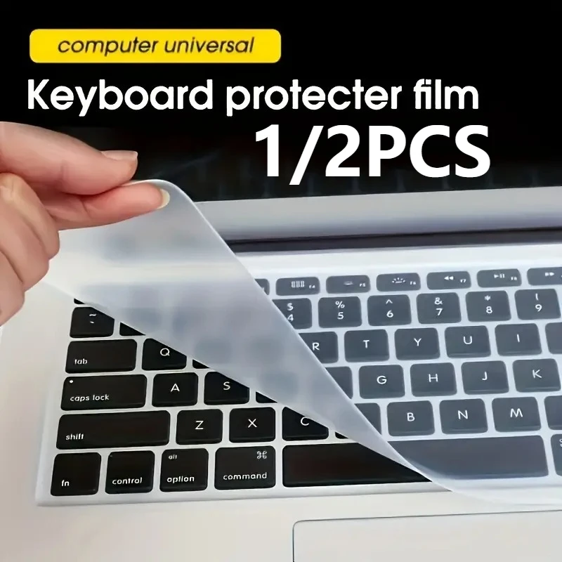 

1/2PCS Notebook Keyboard Film Office Supplies Prevent Dust Protect The Keyboard Easy Cleaning Notebook Keyboard Film