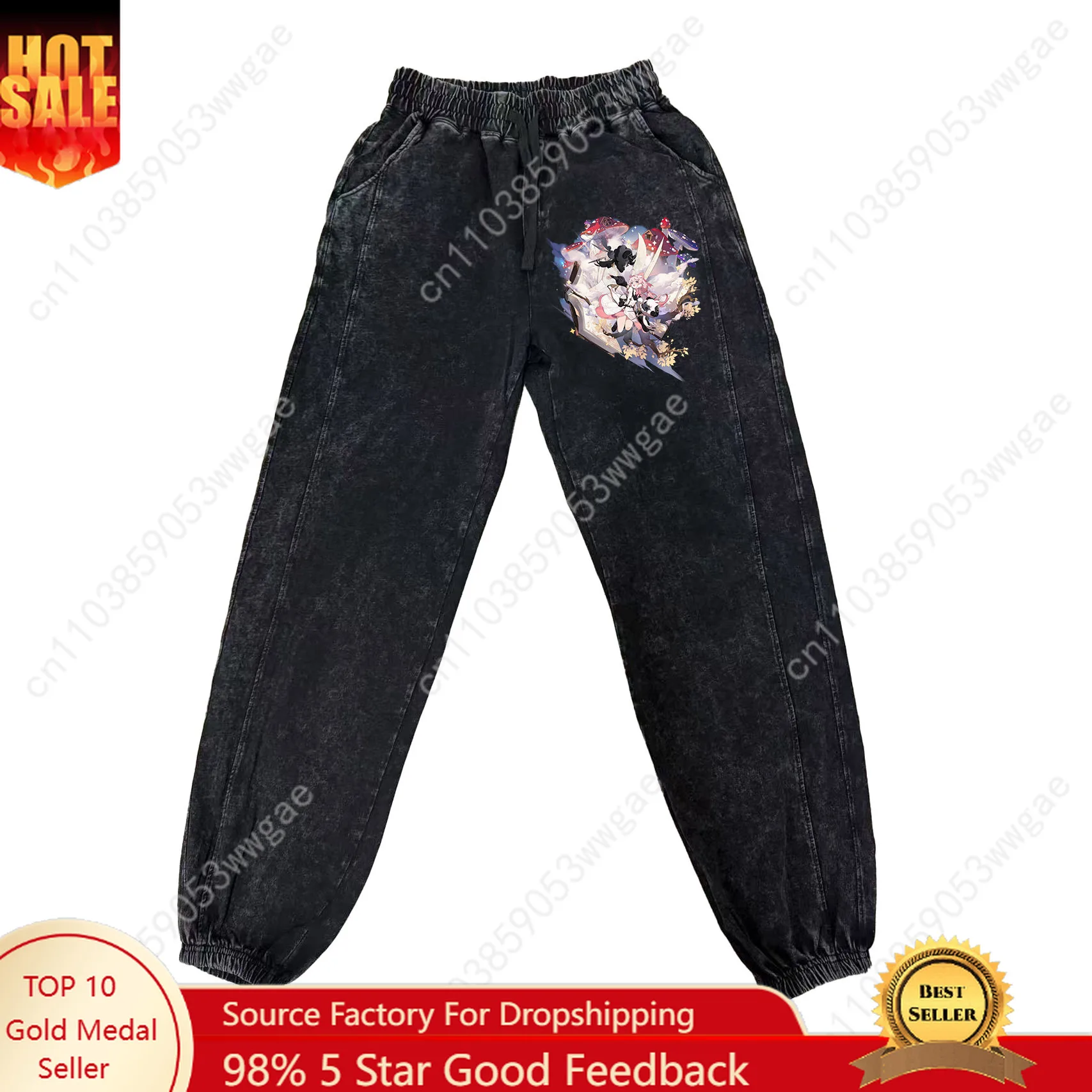 

Wuthering Waves Pant Man Woman Teenager Retro Vintage Trouser Cotton High Quality Elastic Sweatpant Custom Made Pant With Pocket