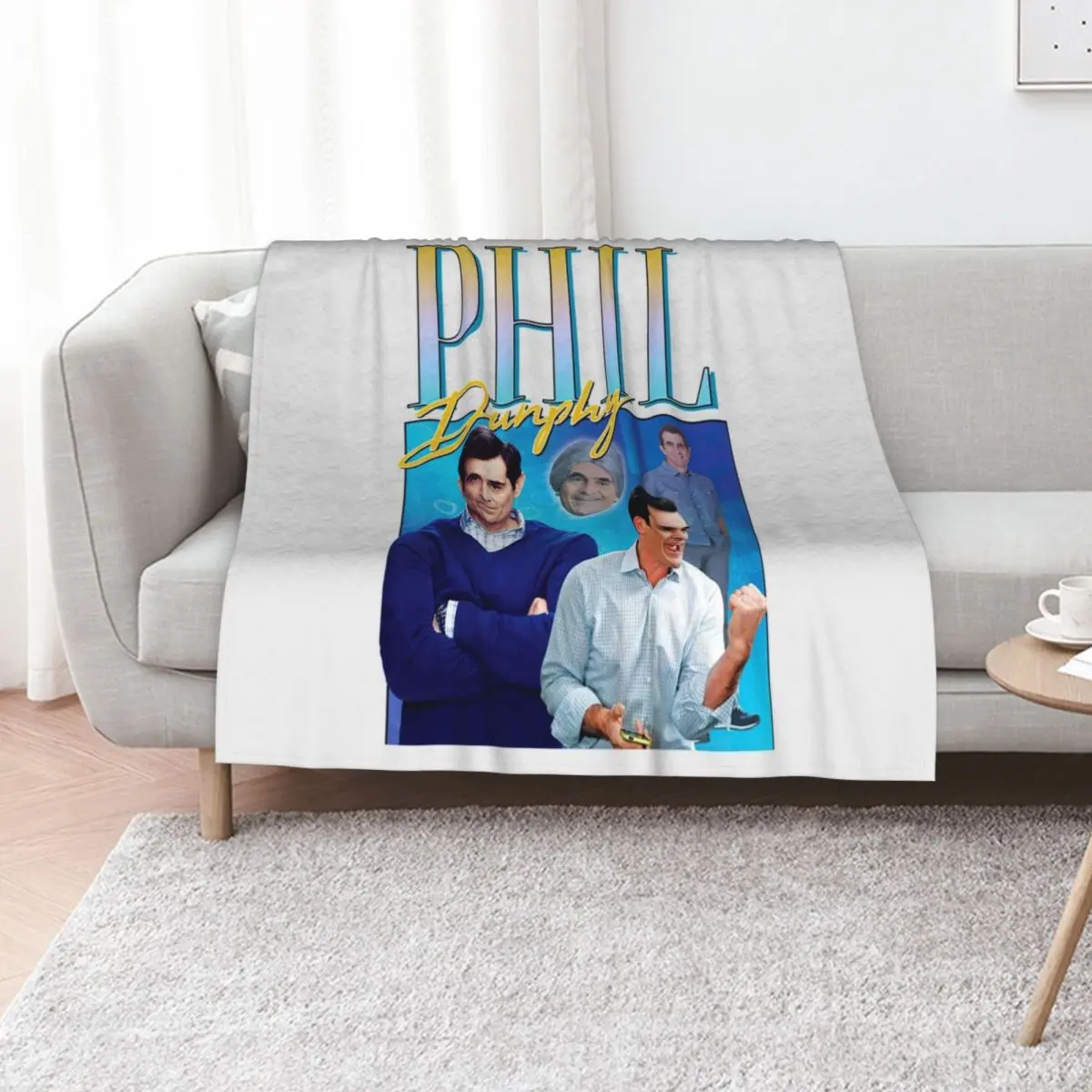 

Phil-Dunphy-Homage Throw Blanket Sleeping Bag Luxury Designer Stuffeds Custom Blankets