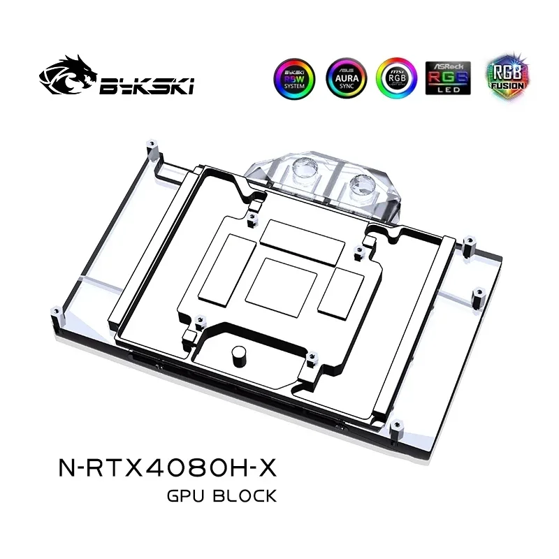 Imagem -04 - Bykski-refrigerador de Água Gpu para Nvidia Geforce Rtx 4080 Referência Edição Aic Inno3d Rtx 4080 Ichill Radiador Vga N-rtx4080h-x