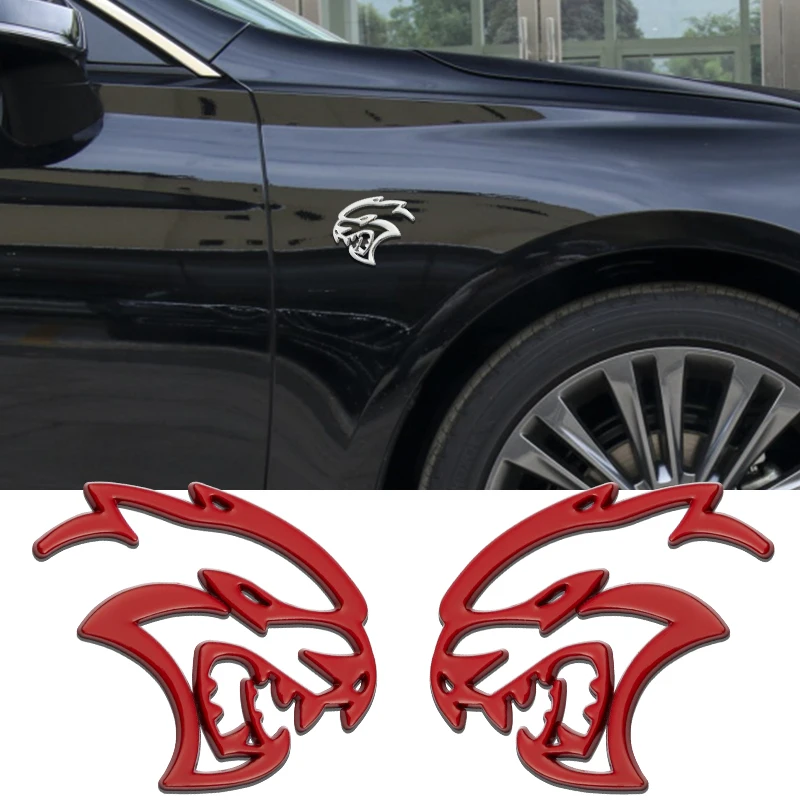 3D ميتال هيلكات    ليوبارد رئيس SRT شعار جسم السيارة الجذع ملصق ل دودج رحلة شاحن رام 1500 عيار نيترو قافلة نبال #2