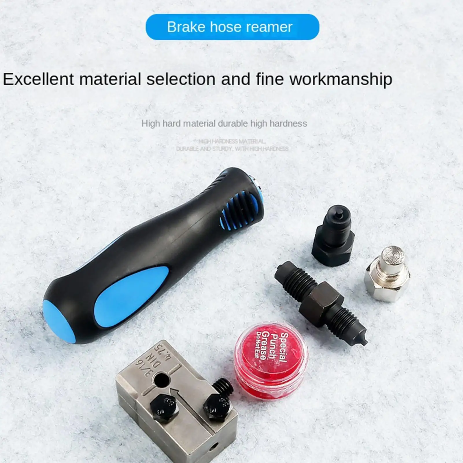 

Brake Line Flaring Tool Ergonomic Anti-Slip Hand Tools 3/16inch Car Brake Double Line Flaring Kit For Truck Vehicle Automotive
