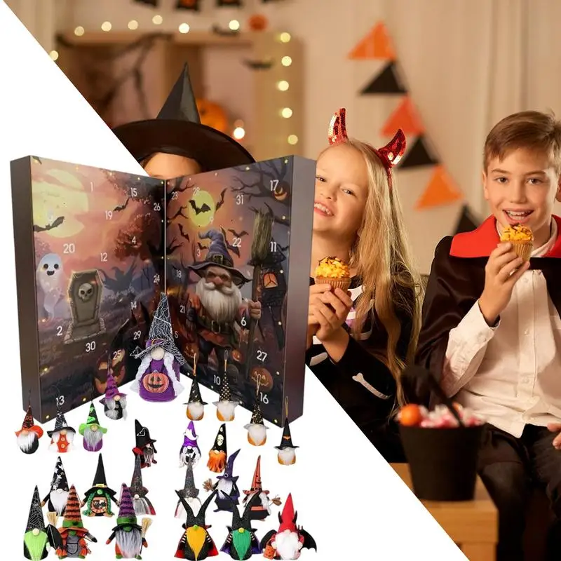 

Halloween Advent Calendars Halloween Figures Countdown Calendar Holiday Table Decorations Collectible Doll Figure for Teens