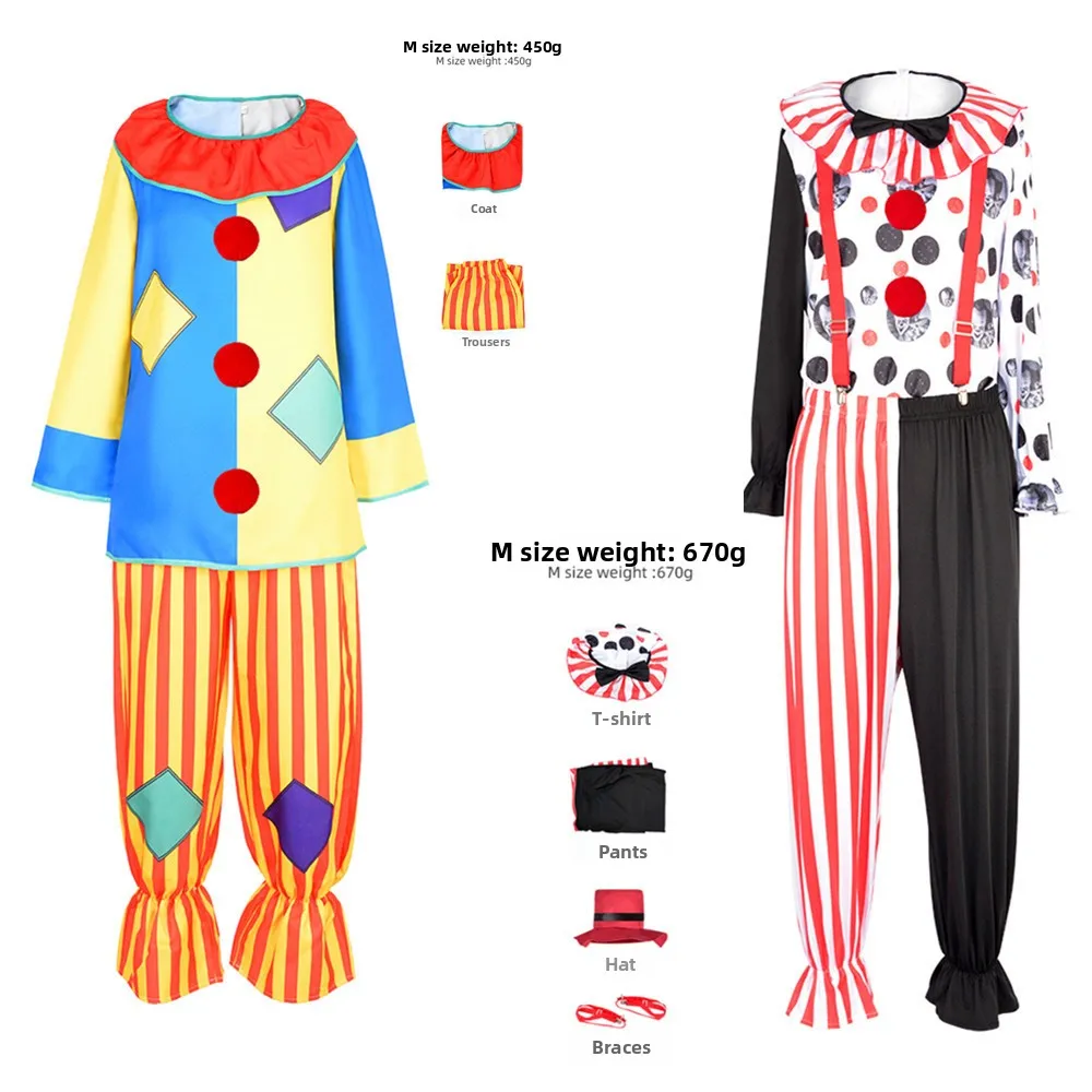 زي المهرج للهالوين، بدلة أداء المرحلة المضحكة متعددة الاستخدامات، زي السيرك القابل للتحويل للنساء