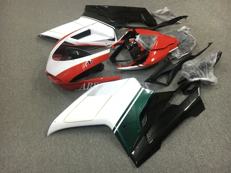 4Gifts New ABS Whole Motorcycle Bike Fairings Kit Fit For DUCATI 848 evo 1098 1198 1098s 1198s Bodywork Set Custom Red Green