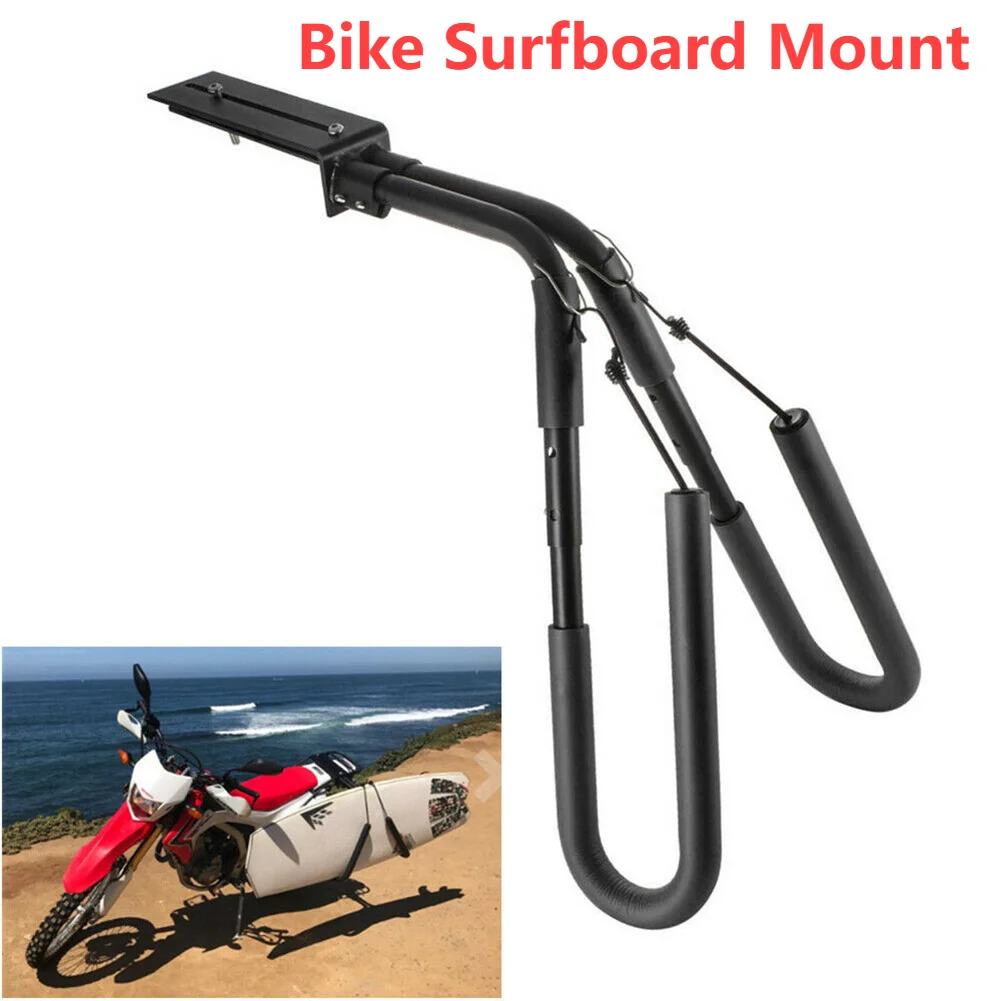 Motorcycle Surfboard Rack Holder Motor Bike Side Carrier Surf Rack Wakeboard Surfboard Carrier Mount Bracket Surfing Accessories