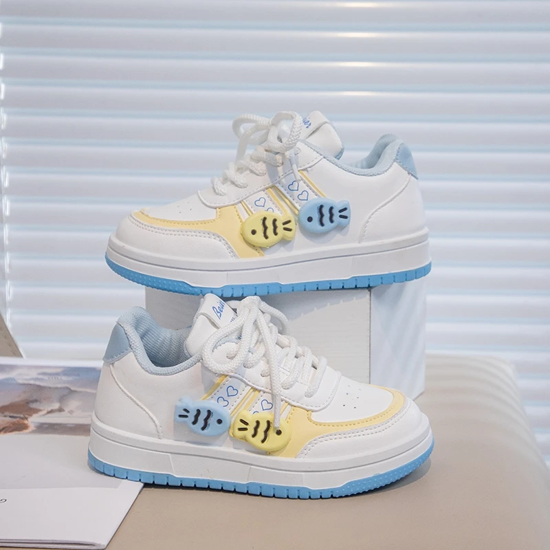 

2025 Children Casual Shoes for Girls Autumn New Fashion Korean Style Soft Bottom Anti-slippery Versatile Sweet Outside Sneakers