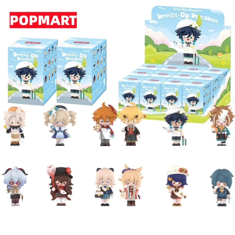 

Hot Selling Authentic Spot Popmart Genshin Impact Cross Dressing Manxiang Theme Q Series Surprise Blind Box Handmade Fun Gifts