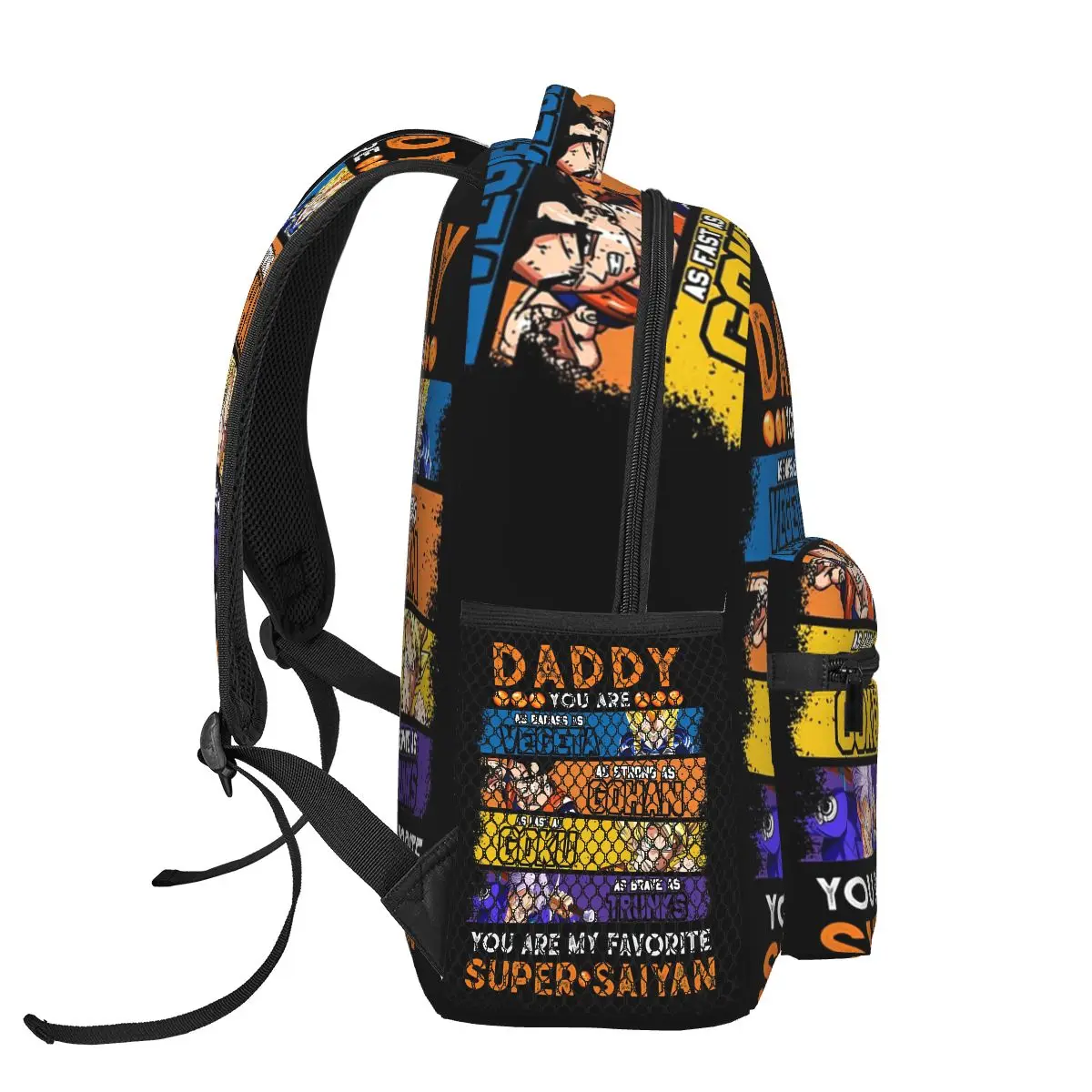 Papai dragonball papai você é meus mochilas favoritas meninos meninas bookbag crianças sacos de escola dos desenhos animados crianças mochila bolsa de ombro