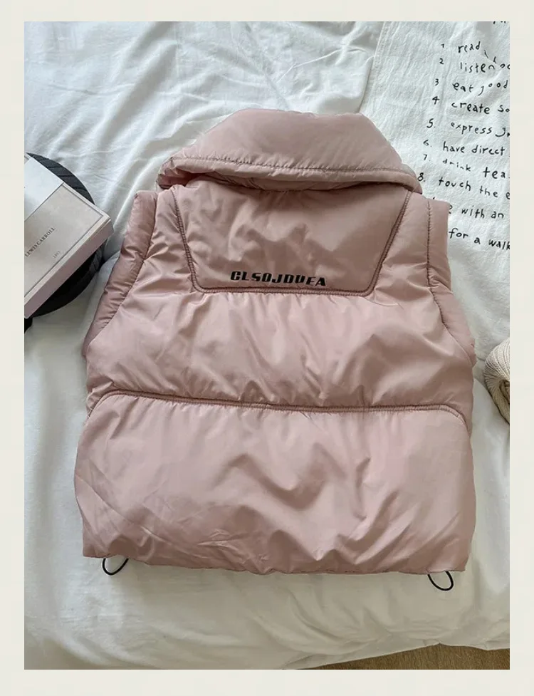 2024 new children's double-collared cotton waistcoat Cupertino fashion for children and girls to wear waistcoat 120-160cm image 3