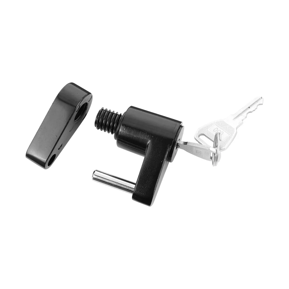 

Противоугонный замок для прицепа, диаметр штифта 1/4 дюйма, высокопрочный цинковый сплав, простой в установке винтовой механизм блокировки, портативный.