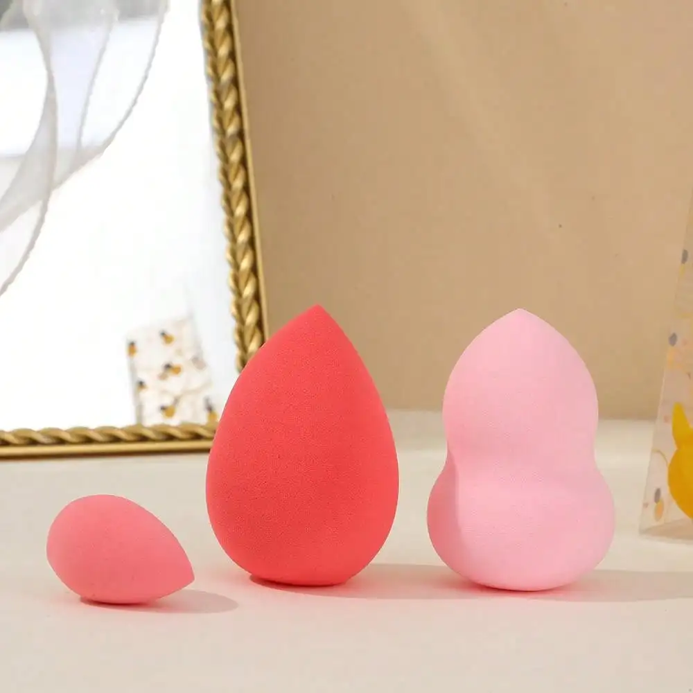 3 pieces of water drop gourd sponge puff suitable for makeup foundation delicate soaking water becomes larger