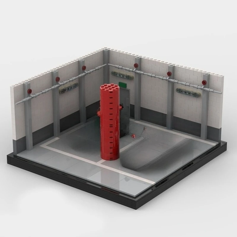 MOC Parking Lot 8 Compartment Professional Parking Space Assembly Blocks - Bricks for Kids Hobby Collection Speed ​​Series