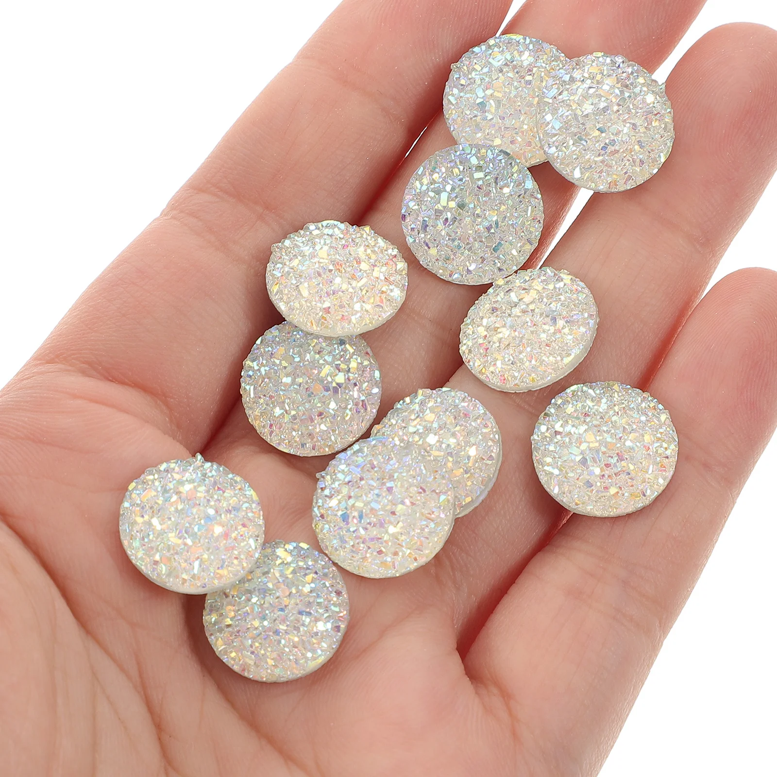 

100pcs Resin Cabochons Flatback Embellishments Diy Crafts Jewelry Making Decor Patches Rhinestone Stickers Accessories Clothing