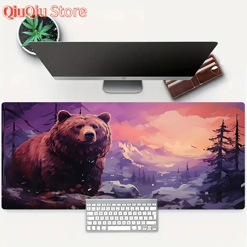 

Animated Bear multi-model games mouse pad Home office computer desktop mechanical keyboard protection mat expansion writing pads