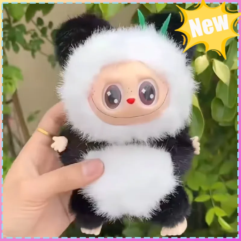 

18cm New Baby Candy Gum Panda Labubu Pendant Dopamine Blind Box Toy Backpack Pendant Children'S Birthday Surprise Gift