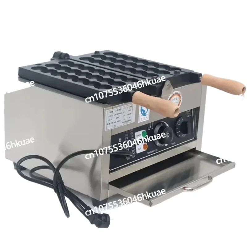 

Новая коммерческая электрическая машина для изготовления пузырей Тайяки, простая в эксплуатации, напряжение 220 В, антипригарная вафельница с круглыми шариками и закусками