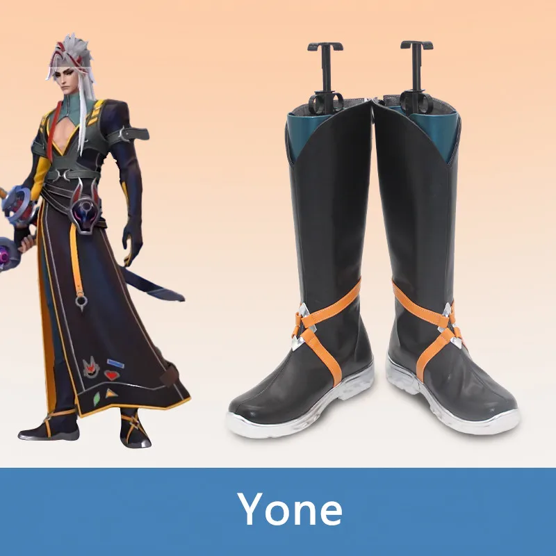 

Туфли из искусственной кожи для косплея LOL сердцебиения сталь незабытый Yone