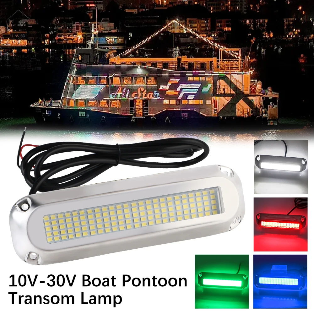 Underwater Illumination Underwater Pontoon Transom Lamp Boat Transom Light Universal Stainless Steel