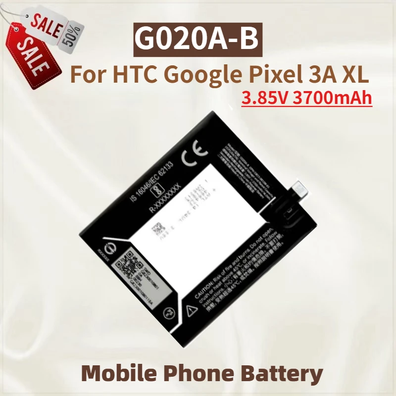 

High Quality G020A-B Mobile Phone Battery 3.85V 3700mAh For HTC Google Pixel 3A XL Brand New Replacement Battery
