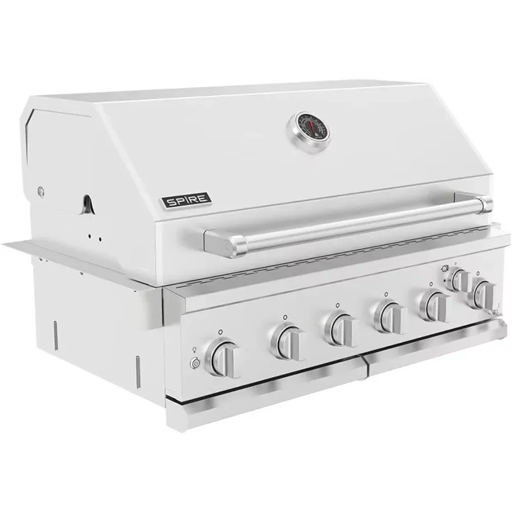 

Grill Built-in Head, 6-Burner with Rear Burner Propane Grill, Convertible to Natural Gas, 36 inches Built-In Islan