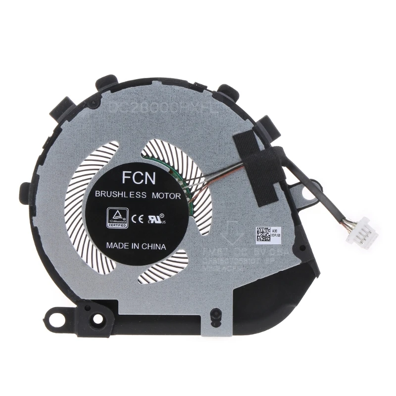 

for Dell 7410 2-in-1 CPU Cooling Fan 5V 0.4A 4-pin Laptop CPU Cooler Radiator Computer Accessories