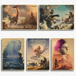 Horizon Zero Dawn Game Artwork Kraft Paper Posters and Prints Wall Art Picture Room Living Room Home Decor