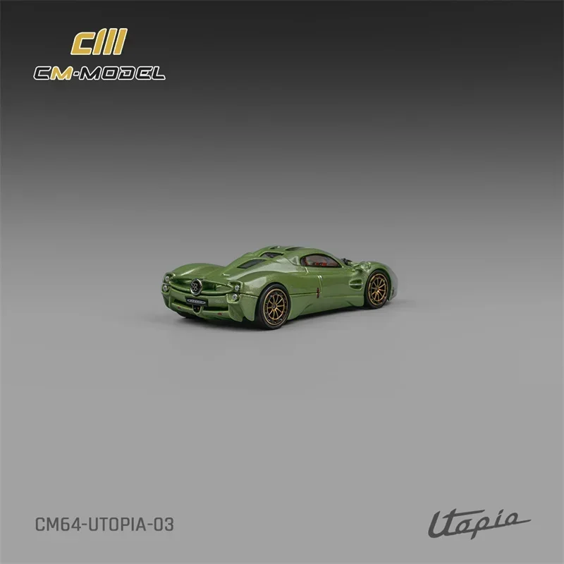 CM MODEL 1:64 Pagani Utopia (Metallic green)  Diecast Model Car