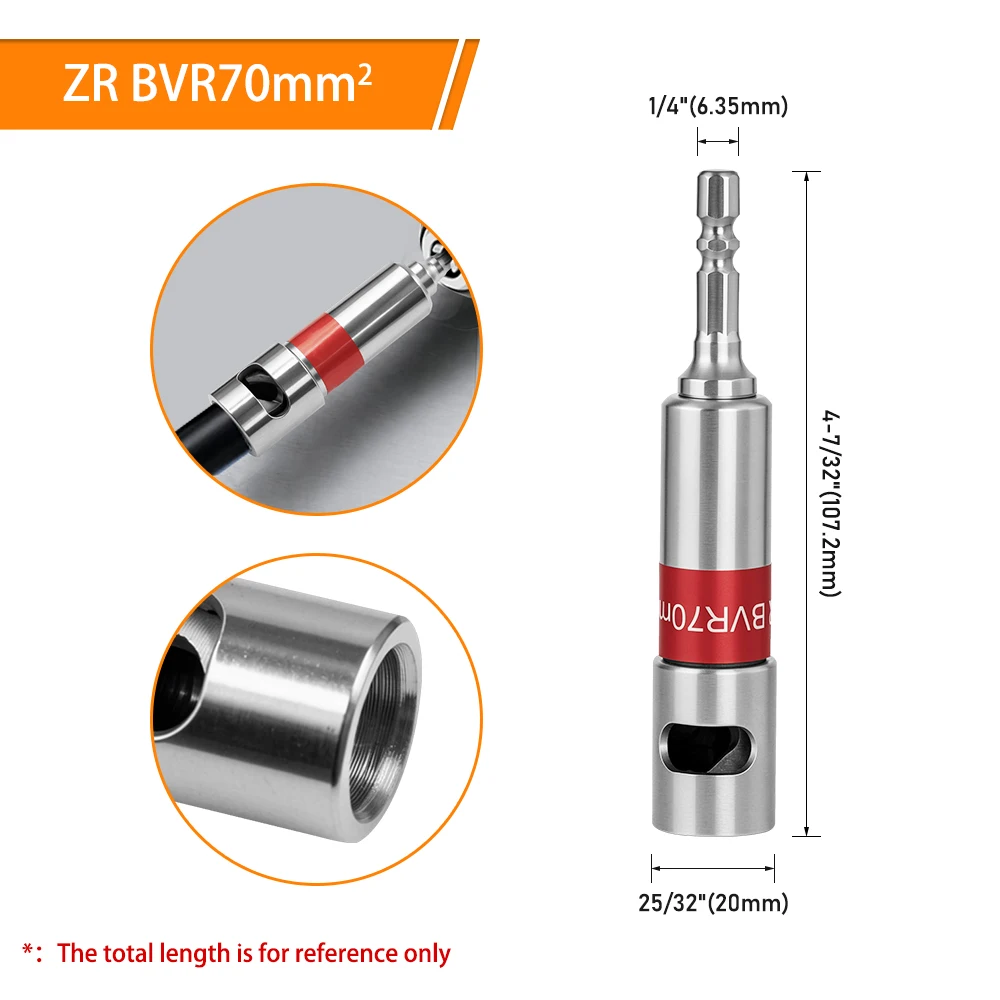 1 Stück Universeller Sechskant-Kabelabisolierer 16-120mm² Schnelles Abisolierwerkzeug für Altkabel-Recycling – Detail 11