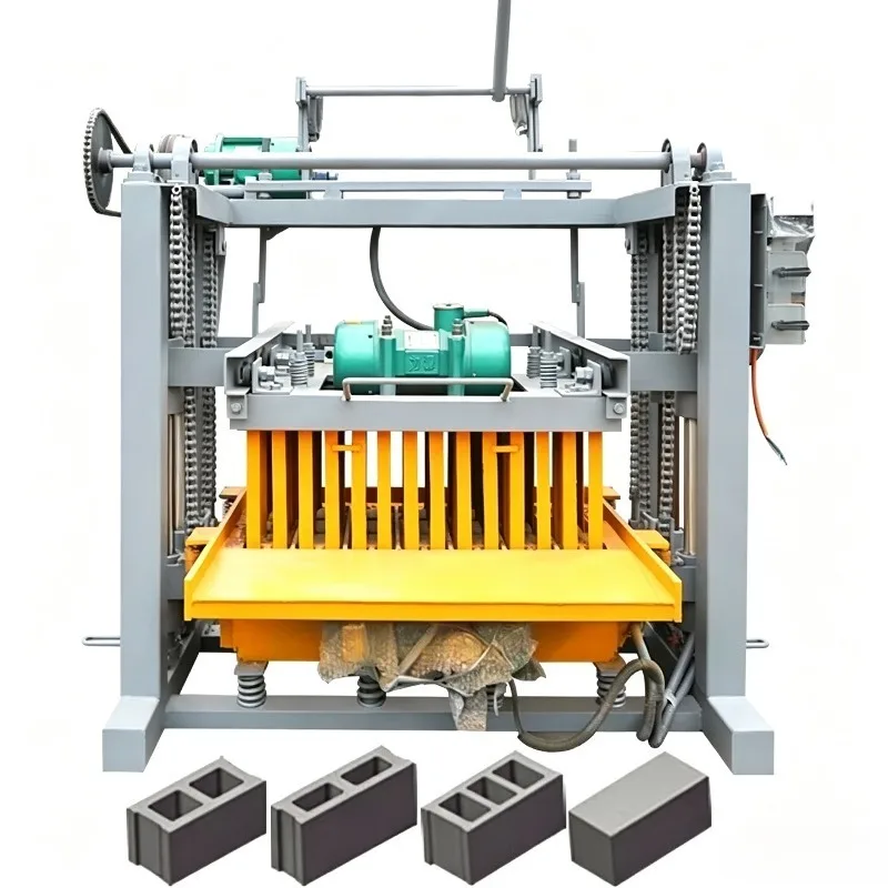 QTJ4-35A Small Brick Making Machine Hollow Block Interlocking Paver Moulding Equipment Easy Operation for Sale