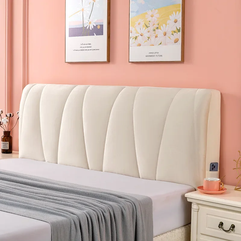 Thickened Headboard Cover Fully Wrapped Dust Cover Soft Package Anti-collision Comfortable Simple Detachable Machine Washable