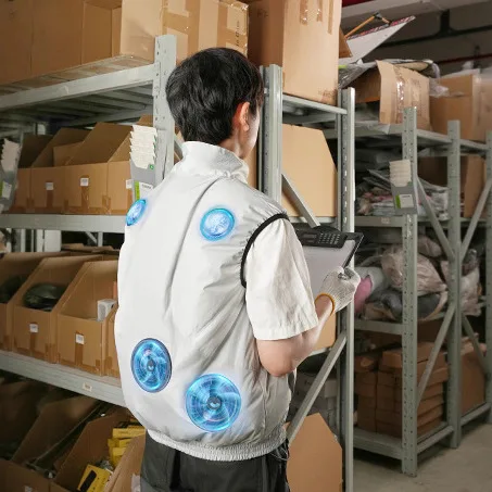 Semiconductor refrigeration summer cooling vest water-cooled ice pack air conditioner 100% polyester men's summer clothing